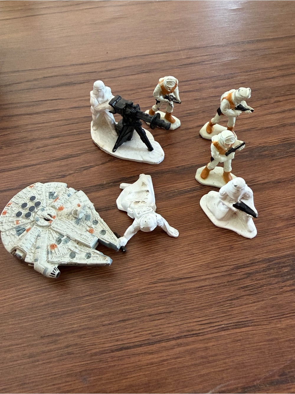 Vintage 80’s Star Wars Mini Die Cast Figures Snowtrooper Toy Lot of 7 Miniatures